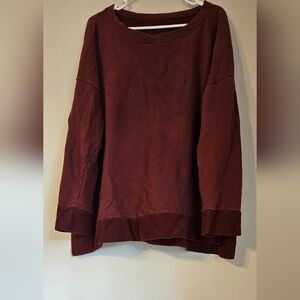Burgundy Latched Mama Sweatshirt